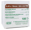 Игла одноразовая стерильная SFM  26G 0,45*16 мм (100шт/упак)