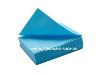 Салфетки ламинированные 2х- слойные, нагрудник 33*45 (500шт) цвет голубой